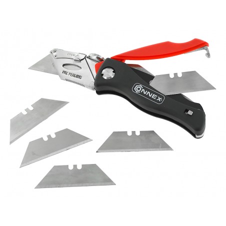 Cutter et 5 lames de rechange Connex - Outil de coupe du cuir - Cuirenstock