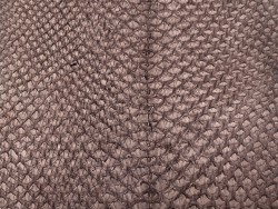 Détail écailles peu cuir poisson saumon brun satiné Cuir en Stock