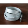 Bande de cuir craquelé gris mat - Cuir en Stock