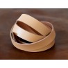 Bande de cuir couleur beige sable - Cuir en Stock