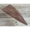 Cuir de poisson Perche du Nil - Brun tabac mat - Cuir en Stock