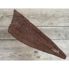Cuir de poisson Perche du Nil - Brun tabac mat - Cuir en Stock