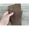 Cuir de poisson Perche du Nil - Brun noisette mat - Cuir en Stock