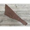 Cuir de poisson Perche du Nil - Brun noisette mat - Cuir en Stock