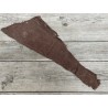 Cuir de poisson Perche du Nil - Brun noisette mat - Cuir en Stock