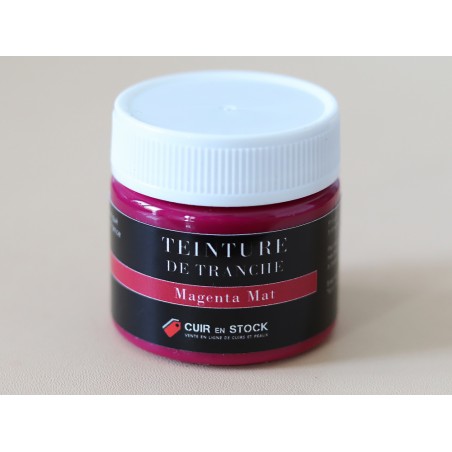 Teinture de tranche pour cuir - Magenta Mat - Cuir en Stock