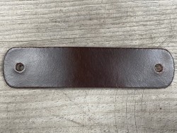 Poignée en cuir - pullup marron - vendue à l'unité - décoration - customisation de meuble ou d'objet - Cuir en stock