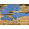 Chutes de cuir vendu au poids veau bleu jeans morceau cuir en stock