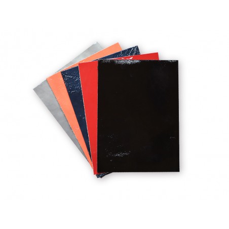 Lot surprise 5 morceaux de cuir vernis - Rectangle 15 x 20 cm - Cuir en stock