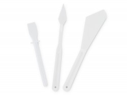 Set 3 spatules plastique pour appliquer la colle sur le cuir - Cuirenstock