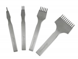 Lot 4 griffes à frapper diamant - Coudre le cuir - Cuirenstock