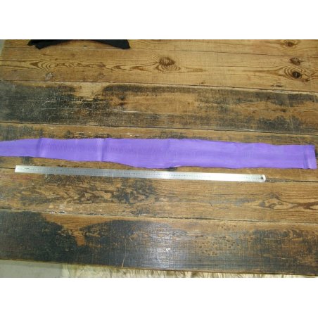 Peau de cuir de serpent - Lilas mat - Cuir en Stock