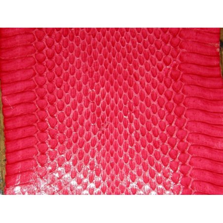 Peau de cuir de serpent - Rose fushia - Cuir en Stock