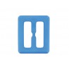 Passant rectangulaire en plastique bleu 28mm - Cuir en Stock