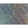 Détail peau de galuchat - argent multi couleurs - néon reflets colorés - luxe - exotique - Cuir en stock