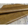 Peau de cuir de chèvre façon grain crocodile brun clair maroquinerie cuir en stock