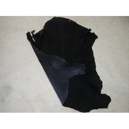 Cuir d'agneau velours - noir - accessoire - Cuirenstock