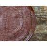Le sac filet en cuir - Porte-bouteille - Grain crocodile brun - Cuir en stock