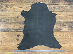 Peau de cuir de mouton naturel écologique - Noir