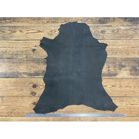 Peau de cuir de mouton naturel écologique - Noir