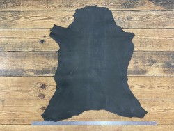 Peau de cuir de mouton naturel écologique - Noir