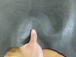 Peau de cuir de mouton naturel écologique - Noir