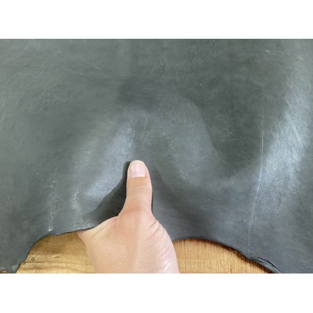 Peau de cuir de mouton naturel écologique - Noir
