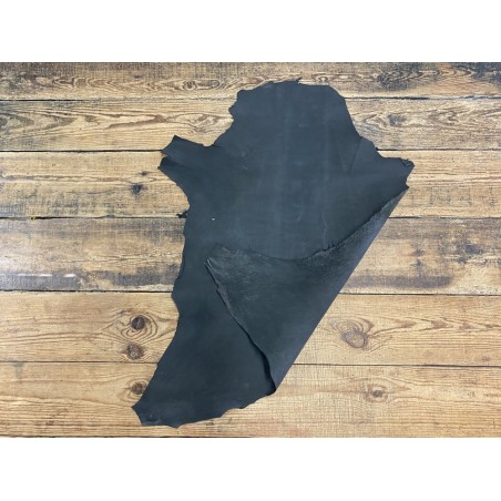Peau de cuir de mouton naturel écologique - Noir