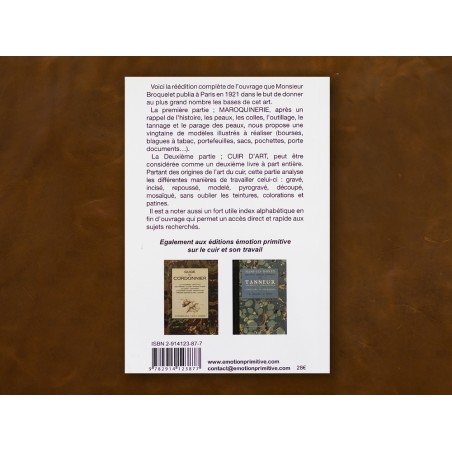 Editions Emotion Primitive - Traité de l'art du cuir - Cuir en Stock