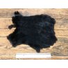 Peau de lapin - Noir - Cuir en Stock