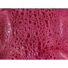 Peau de cuir de crapaud - grenouille - bullfrog - rose fuchsia - bijou- maroquinerie - Cuir en Stock