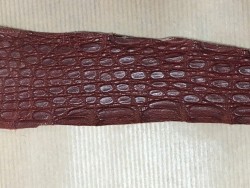 peau de cuir de crocodile couleur brique maroquinerie bijoux cuirenstock