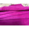 Peau de porc velours rose magenta - maroquinerie - vêtement - Cuir en Stock