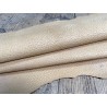 Peau de cuir d'agneau tannage végétal basane fauve - grain pécari - Cuirenstock