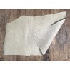 Demi peau de cuir de vachette grain efet tissé ivoire - maroquinerie - ameublement - Cuirenstock