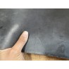 Collet de vache tannage végétal gris anthracite - maroquinerie - Cuir en stock
