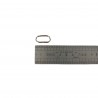 Passant rectangulaire nickelé - 20mm - anneau brisé - cuirenstock