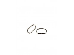 Passant rectangulaire nickelé - 20mm - anneau brisé - Cuir en stock