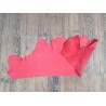 Morceau de cuir de taurillon pleine fleur -Corail- Cuir en Stock