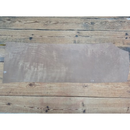 Bande de collet de vache végétal - craquelé - blanc - ceinture - cuir en stock