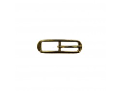 Boucle de ceinture ovale courbée - laiton - 10 mm - bouclerie - accessoire - Cuir en stock