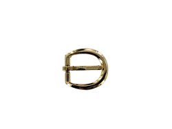 Boucle demi-ronde - laiton cair - 20 mm - ceinture - bouclerie - accessoires - cuir en stock