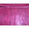Peau de cuir de mouton effet plissé bordeaux