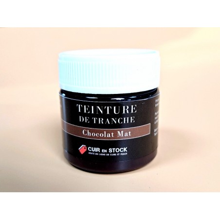 Teinture de tranche pour cuir - Chocolat Mat - Cuir en Stock