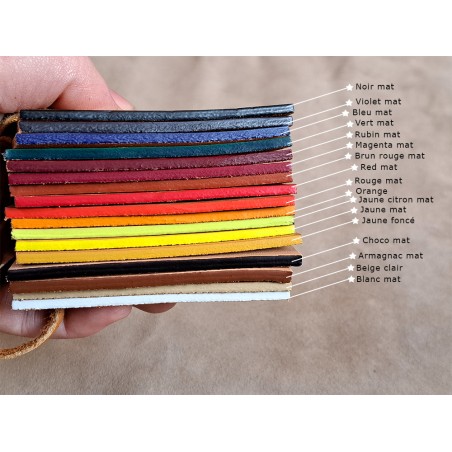 Teinture de tranche base aqueuse pour cuir - Fabrication française - Blanc Mat - Cuirenstock