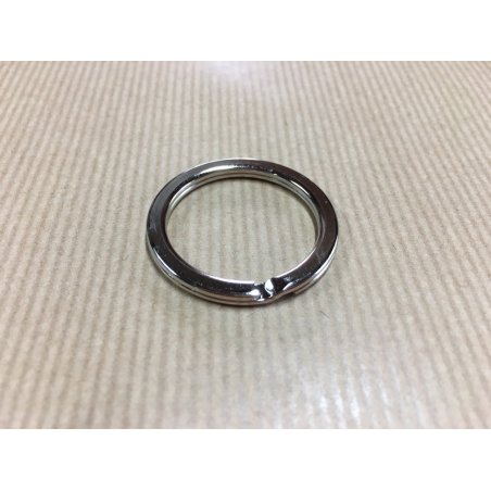 Anneau brisé plat - 25 mm - nickel - Cuirenstock