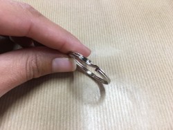 Anneau brisé plat - 25 mm - nickel - Cuirenstock