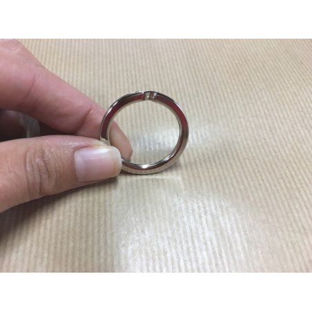 Anneau brisé plat - 25 mm - nickel - Cuirenstock