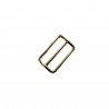 Petit passant rectangulaire réglable - 25 mm - laiton - Cuirenstock