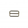 Petit passant rectangulaire réglable - 25 mm - laiton - Cuir en stock